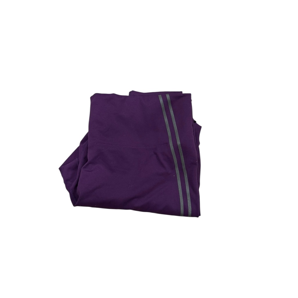 Fabletics Purple Leggings With Reflective Stripes